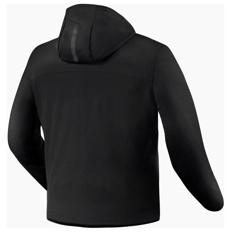 Revit Andon Protective Hoodie Black jacket rear view on a white background
