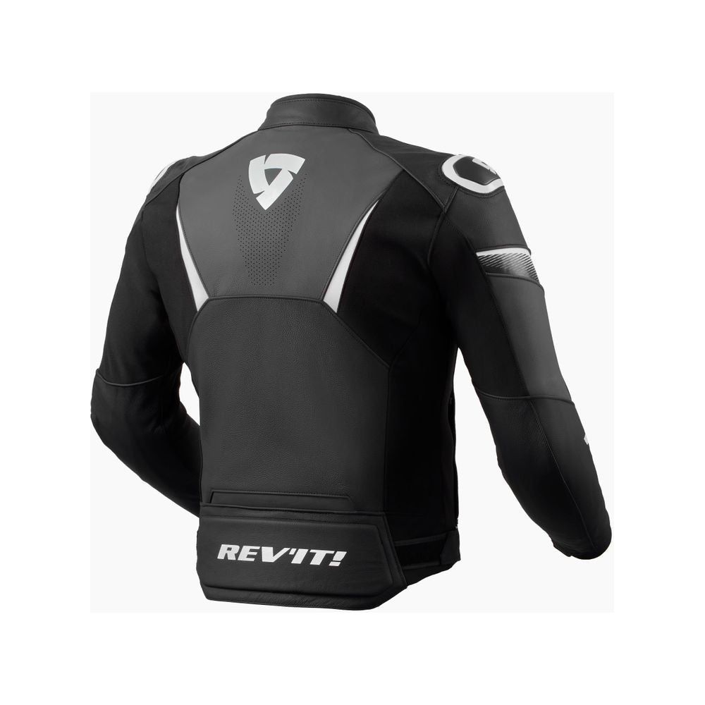 Revit Argon 2 Leather Jacket Black / White
