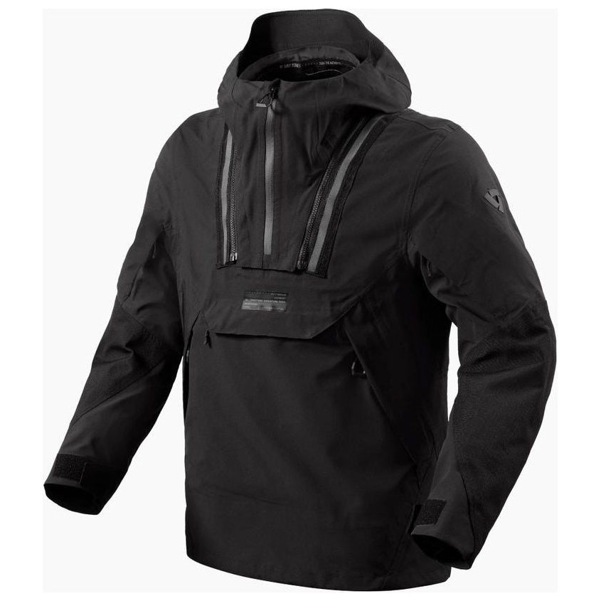 Revit Blackwater 2 H2O Smock Textile Jacket Black jacket front view on a white background