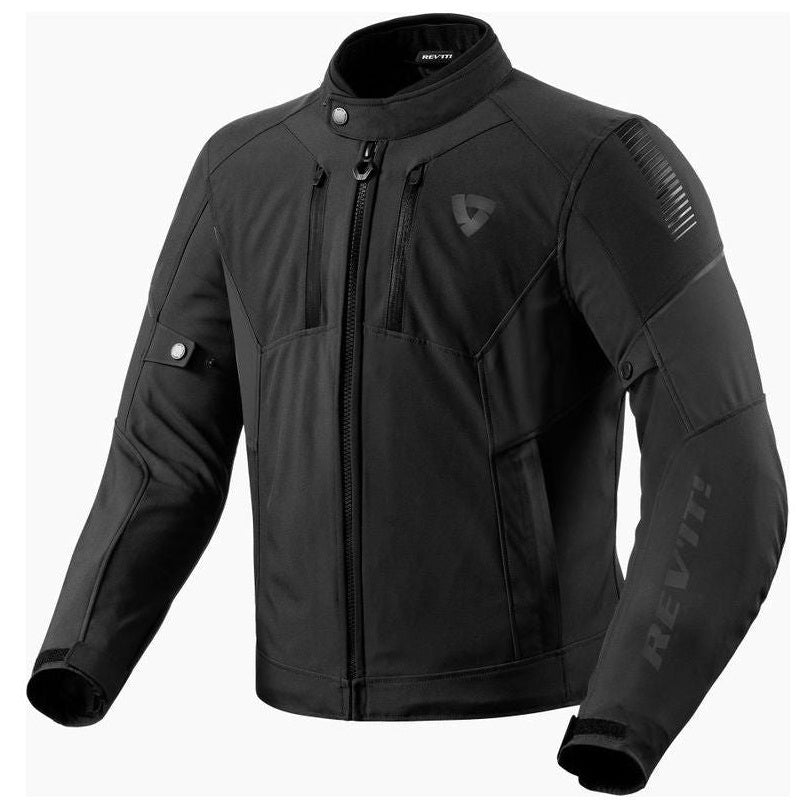Revit Catalyst H2O Textile Jacket Black jacket front view on a white background
