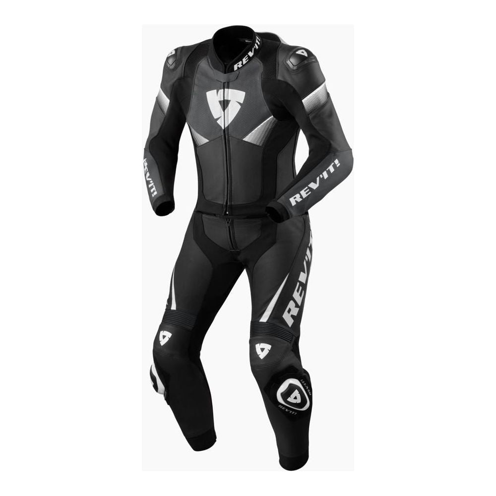 Revit Combi Argon 2 Two Piece Leather Suit Black / White