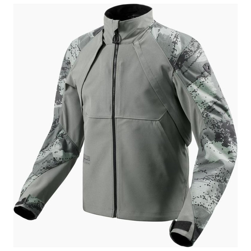 Revit Continent Wind-Blocking Textile Jacket Mid Grey - front view