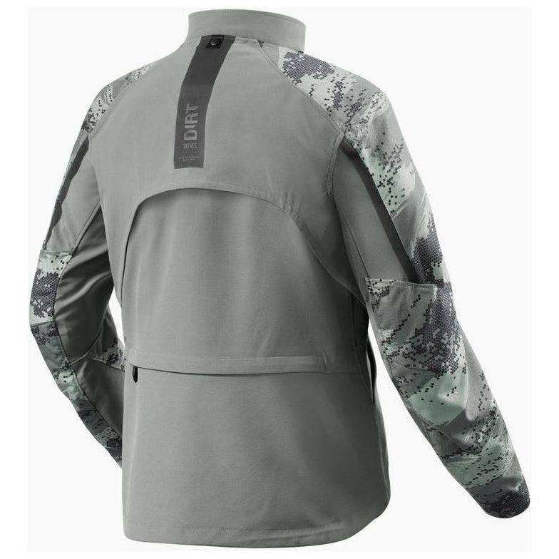 Revit Continent Wind-Blocking Textile Jacket Mid Grey - rear view