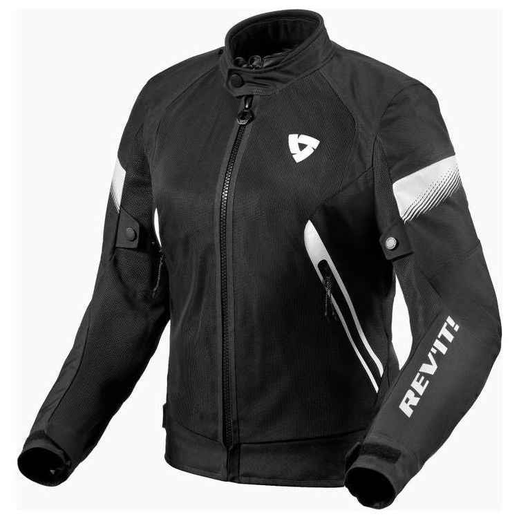 Revit Control Air H2O Ladies Textile Jacket Black / White - front view
