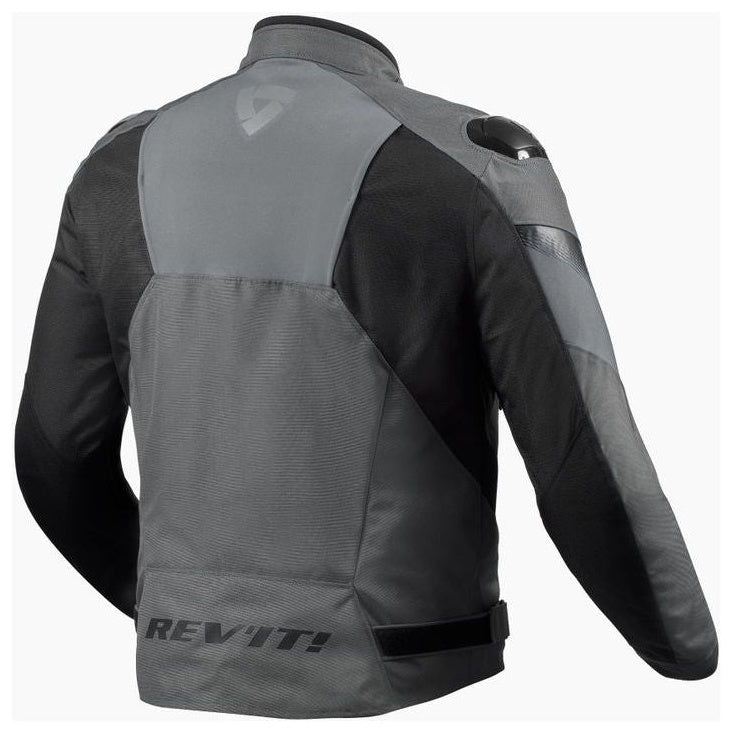 Revit Control H2O Textile Jacket Grey / Black - rear view