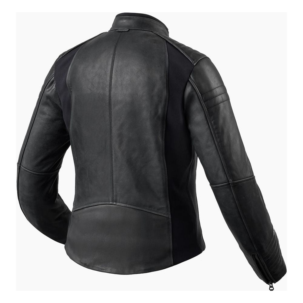 Revit Coral Ladies Leather Jacket Black