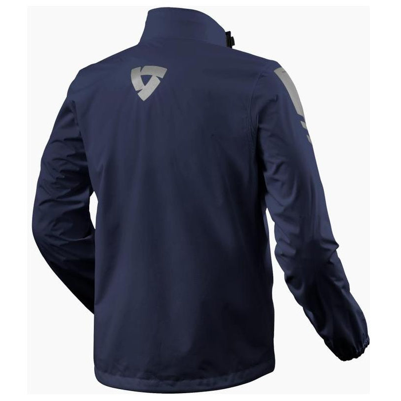 Revit Cyclone 4 H2O Rain Over Jacket Dark Blue - rear view