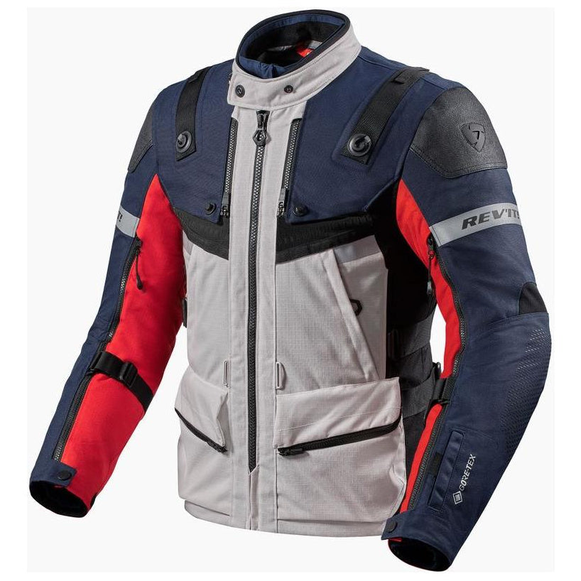 Revit Defender 3 Gore-Tex Jacket Red / Blue - front view