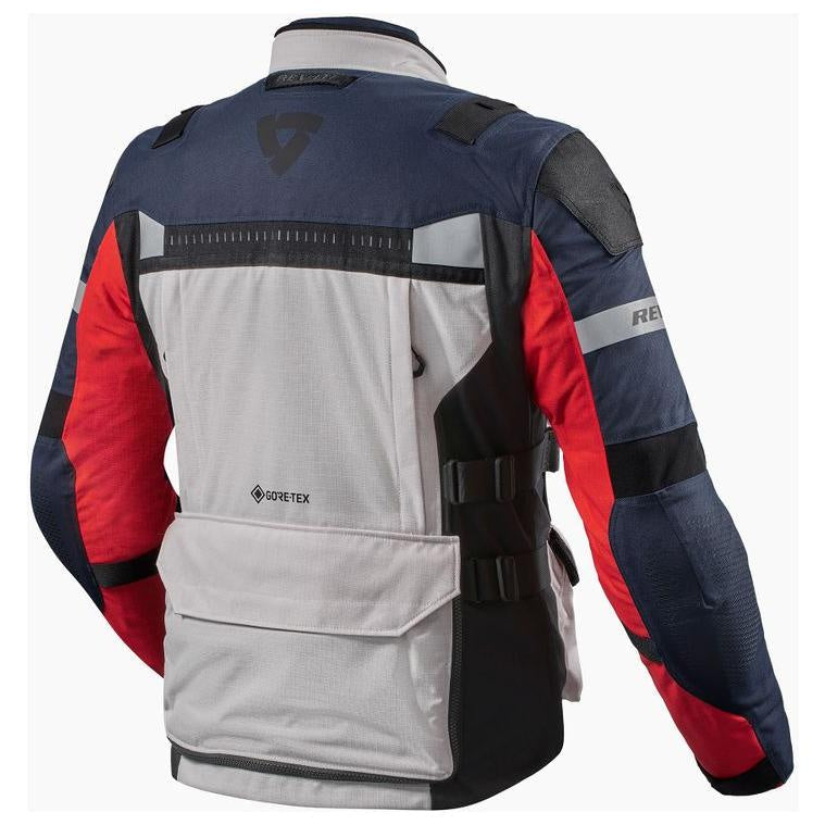 Revit Defender 3 Gore-Tex Jacket Red / Blue - rear view