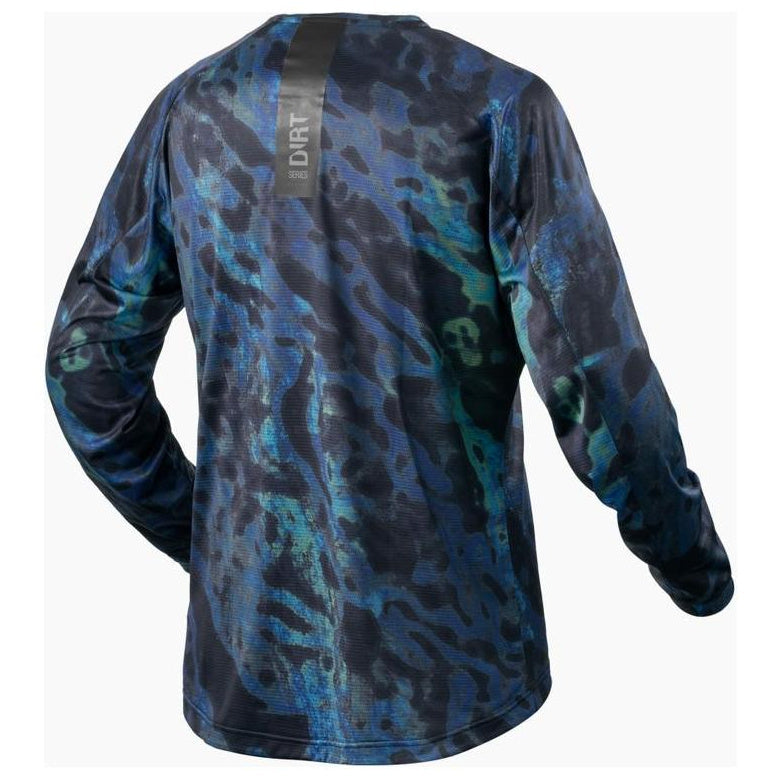 Revit Emulsion MX Jersey Blue / Black - rear view