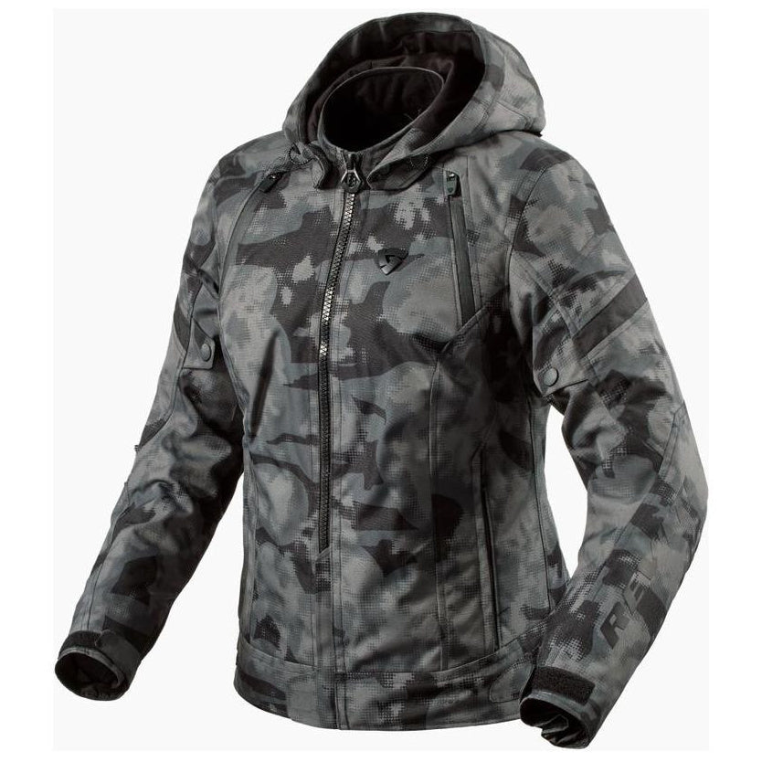 Revit Flare 3 H2O Ladies Textile Jacket Camo / Dark Grey - front view