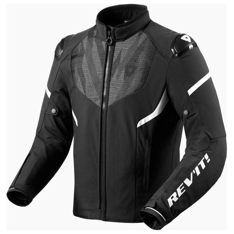 Revit Hyperspeed 2 H2O Textile Jacket Black / White - front view