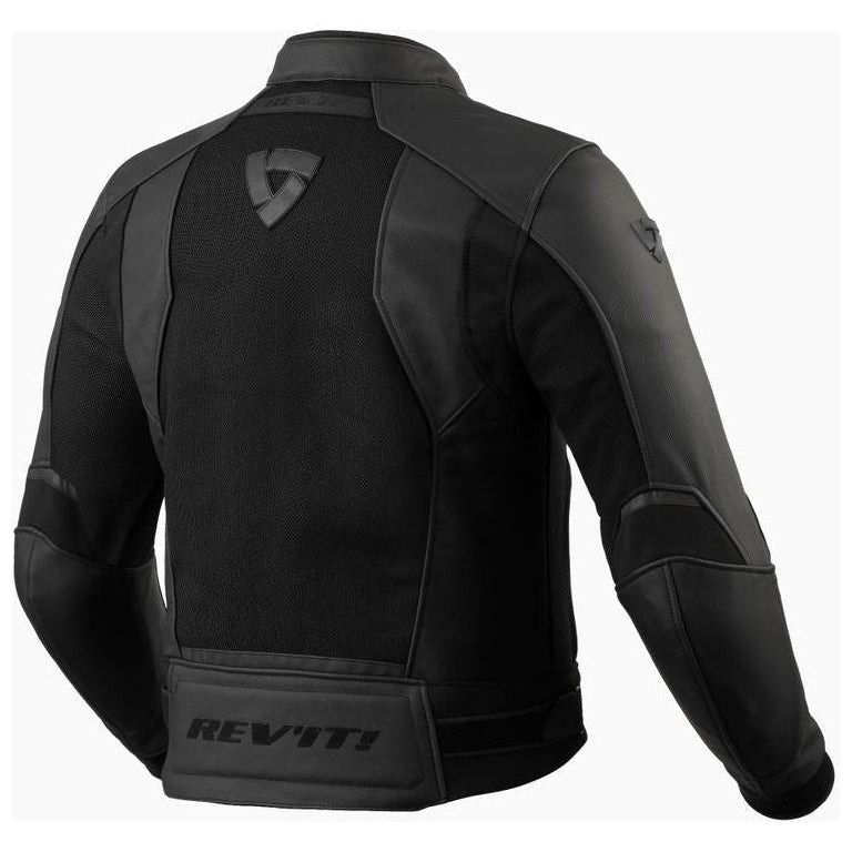 Revit Ignition 4 H2O Mesh Leather Jacket Black - rear view