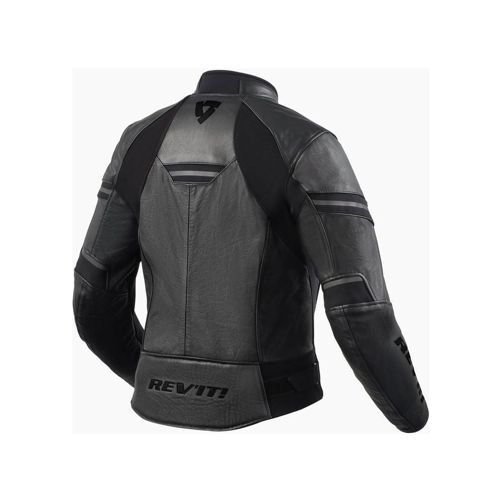 Revit Median Ladies Leather Jacket Black / Anthracite