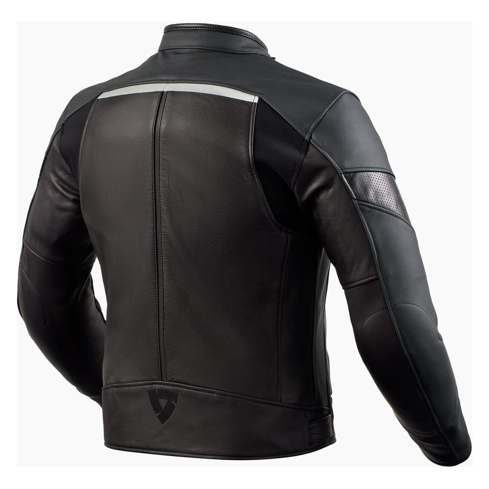 Revit Mile Leather Jacket Black / Red