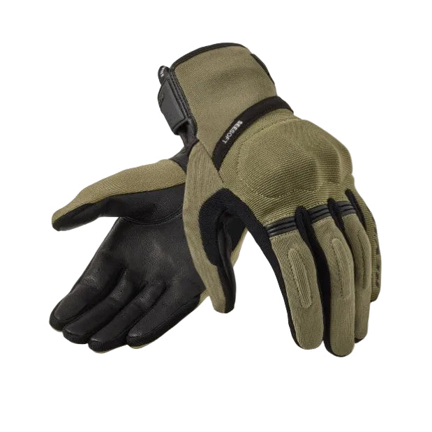 Revit Mosca 2 Riding Textile Gloves Green / Black - pair angled view