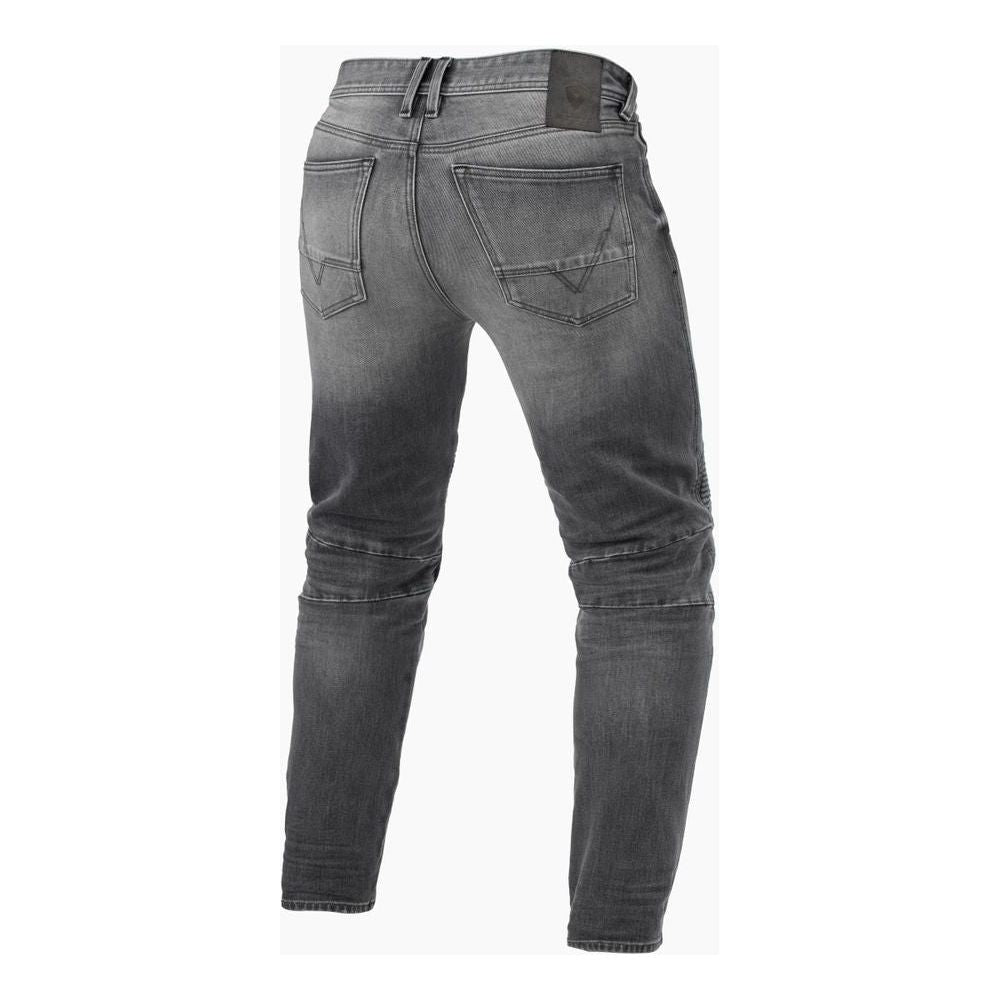 Revit Moto 2 Tapered Fit Denim Jeans Medium Grey Used
