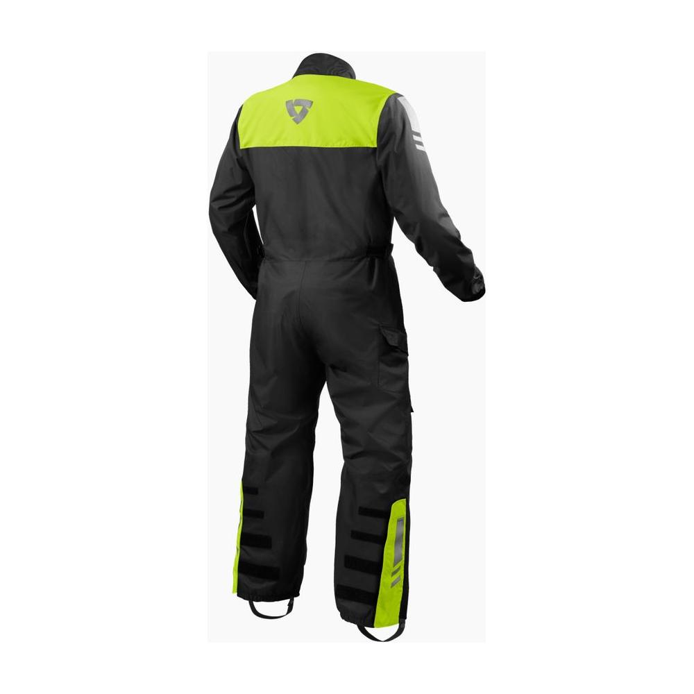 Revit Pacific 4 H2O One Piece Rain Oversuit Black / Neon Yellow