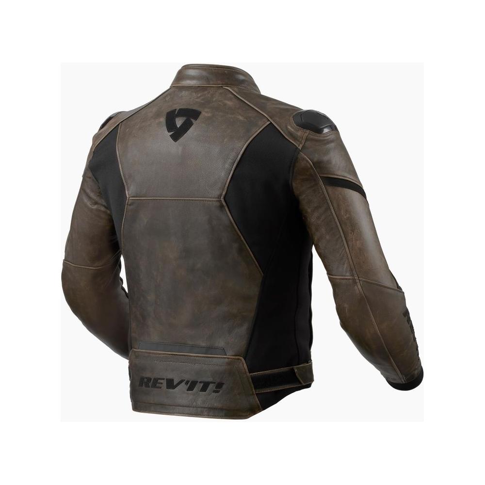 Revit Parallax Leather Jacket Brown