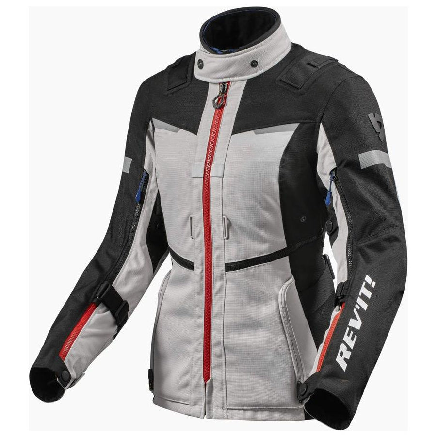 Revit Sand 4 H2O Ladies Textile Jacket Silver / Black - front view