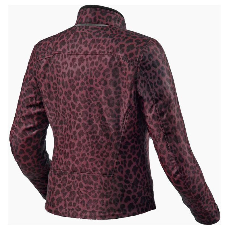 Revit Shade H2O Ladies Textile Jacket Leopard Red - rear view