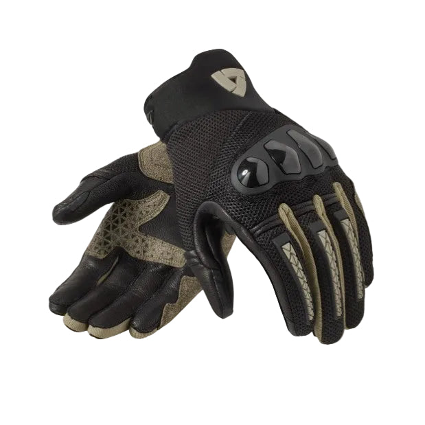 Revit Speedart Air Mesh Textile Gloves Grey / Sand - pair angled view