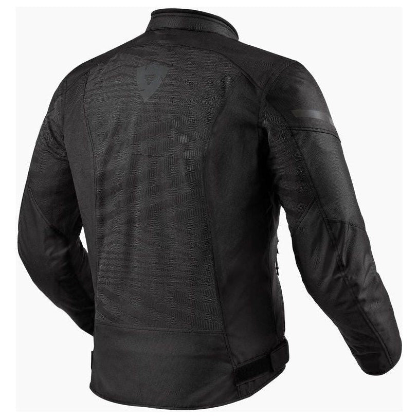 Revit Torque 2 H2O Textile Jacket Black, rear view