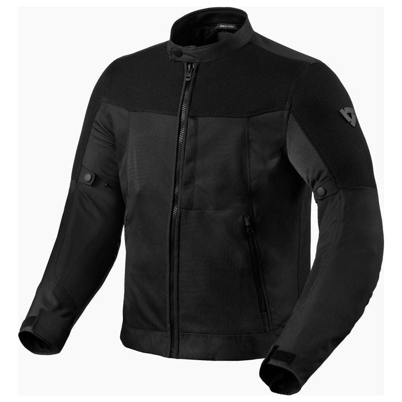 Revit Vigor 2 Mesh Textile Jacket Black, front view