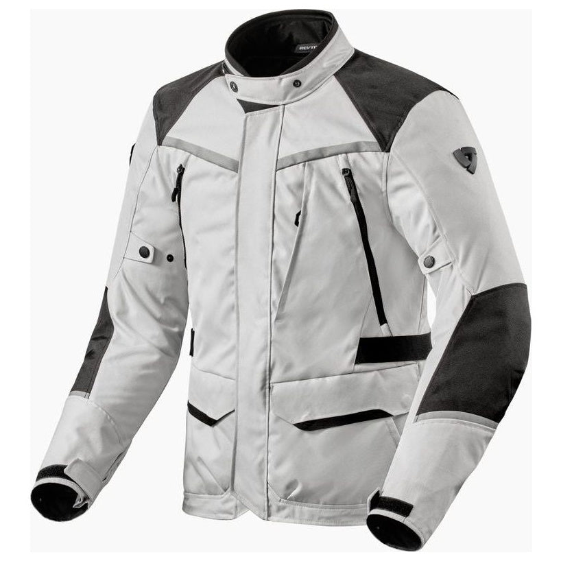 Revit Voltiac 3 H2O Textile Jacket Silver / Black, front view