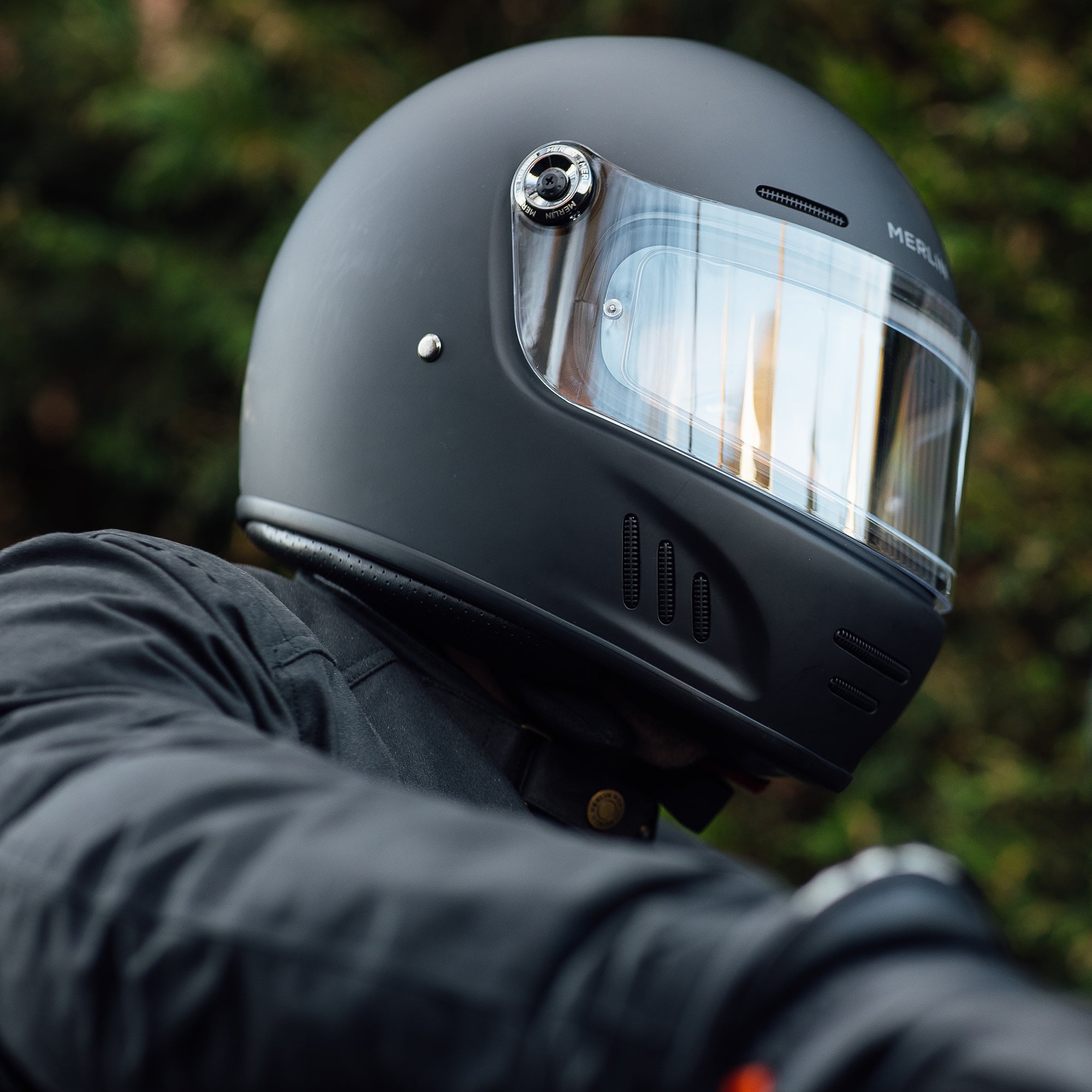 Merlin Revival Matt Black FREE UK Delivery, FREE 365 Day Returns | Moto Central