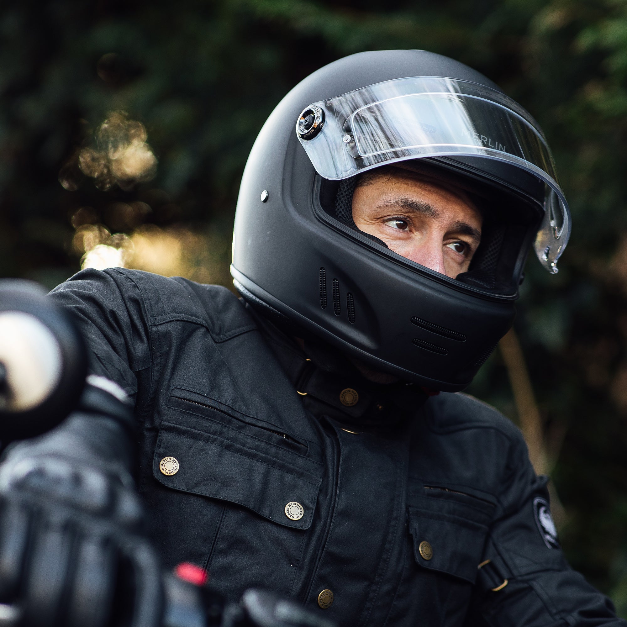 Merlin Revival Matt Black FREE UK Delivery, FREE 365 Day Returns | Moto Central