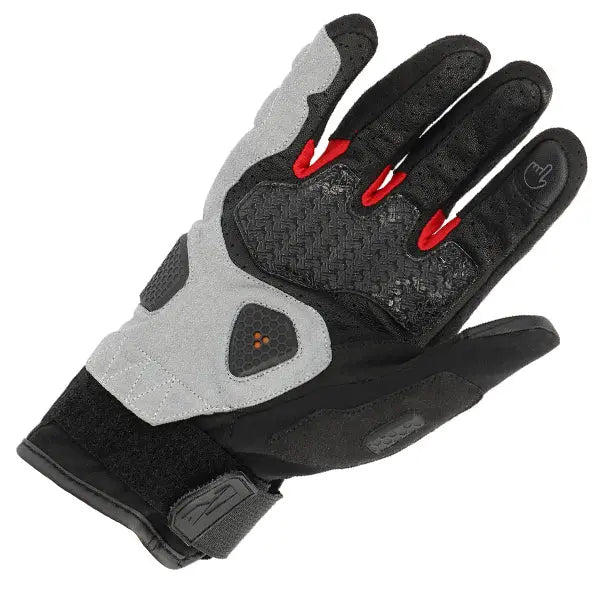 Richa Bogota Textile Gloves Black / Blue / Red - FREE UK Shipping, FREE 365 Day Returns | Moto Central