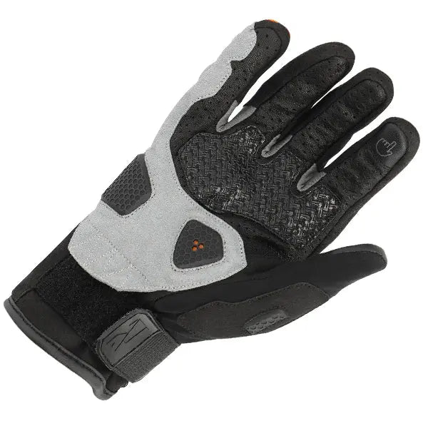 Richa Bogota Textile Gloves Black / Orange - FREE UK Shipping, FREE 365 Day Returns | Moto Central