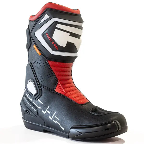 Richa Stradale Boots Black / Red FREE UK Delivery, FREE 365 Day Returns | Moto Central