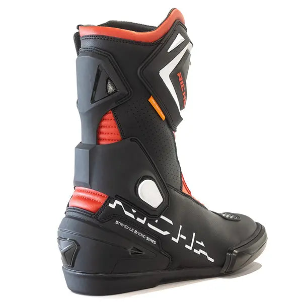 Richa Stradale Boots Black / Red FREE UK Delivery, FREE 365 Day Returns | Moto Central