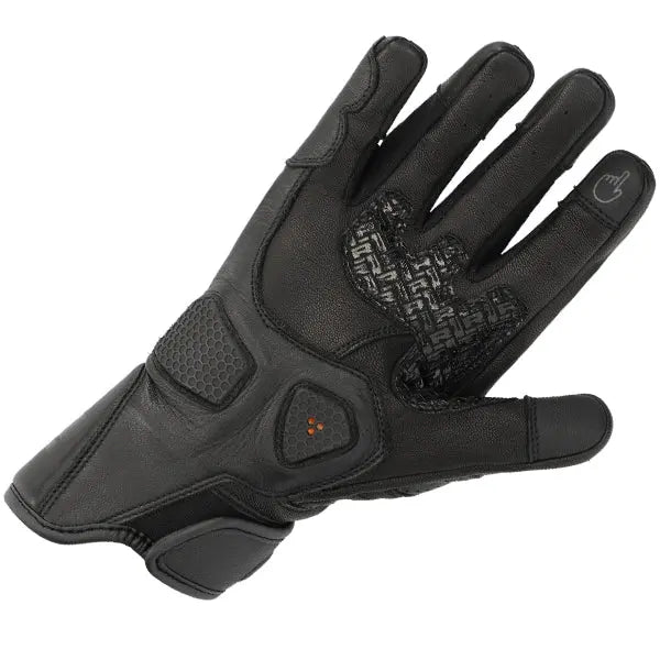 Richa Stradale Stealth Short Gloves Black - FREE UK Shipping, FREE 365 Day Returns | Moto Central