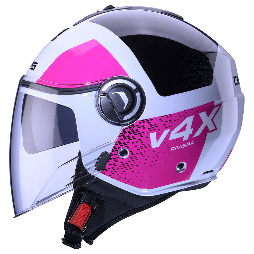 Caberg Riviera V4X Alpha White / Black / Fuchsia - alternate product view