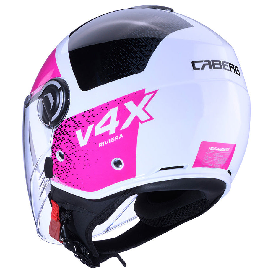 Caberg Riviera V4X Alpha White / Black / Fuchsia - additional product view