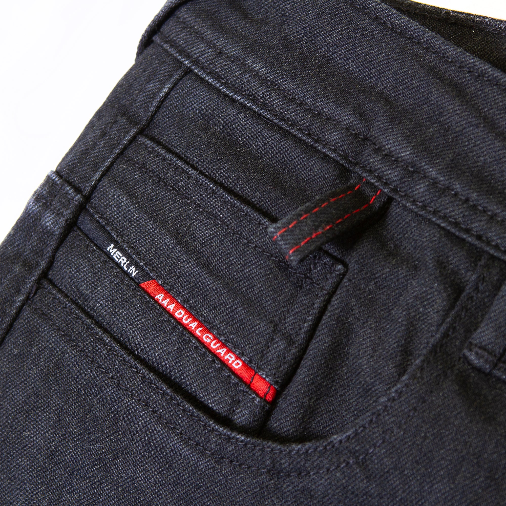 Merlin Rivington D3O Denim Jeans Black