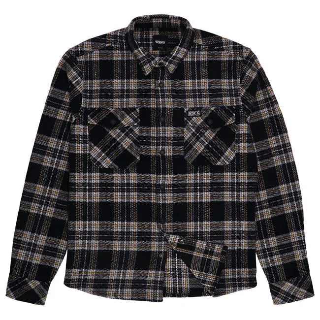 Roeg Blaze Flannel Shirt Grey FREE UK Delivery, FREE 365 Day Returns | Moto Central