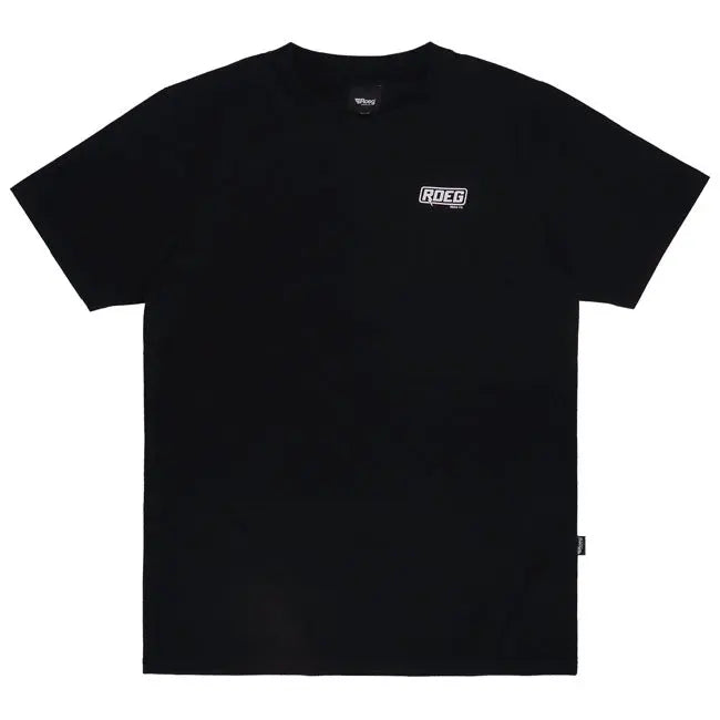 Roeg Kane Plain T-Shirt Black FREE UK Delivery, FREE 365 Day Returns | Moto Central