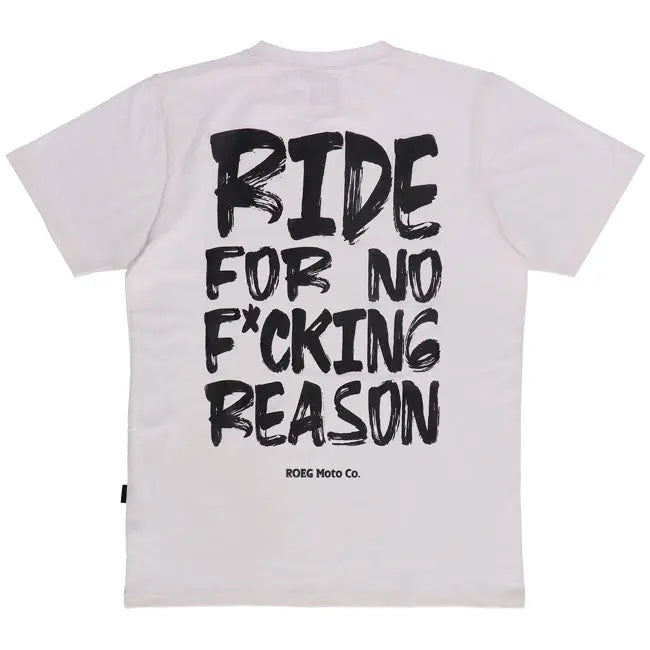Roeg Kane Plain T-Shirt White FREE UK Delivery, FREE 365 Day Returns | Moto Central