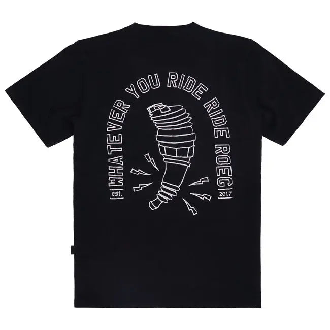 Roeg Ryder T-Shirt Black FREE UK Delivery, FREE 365 Day Returns | Moto Central