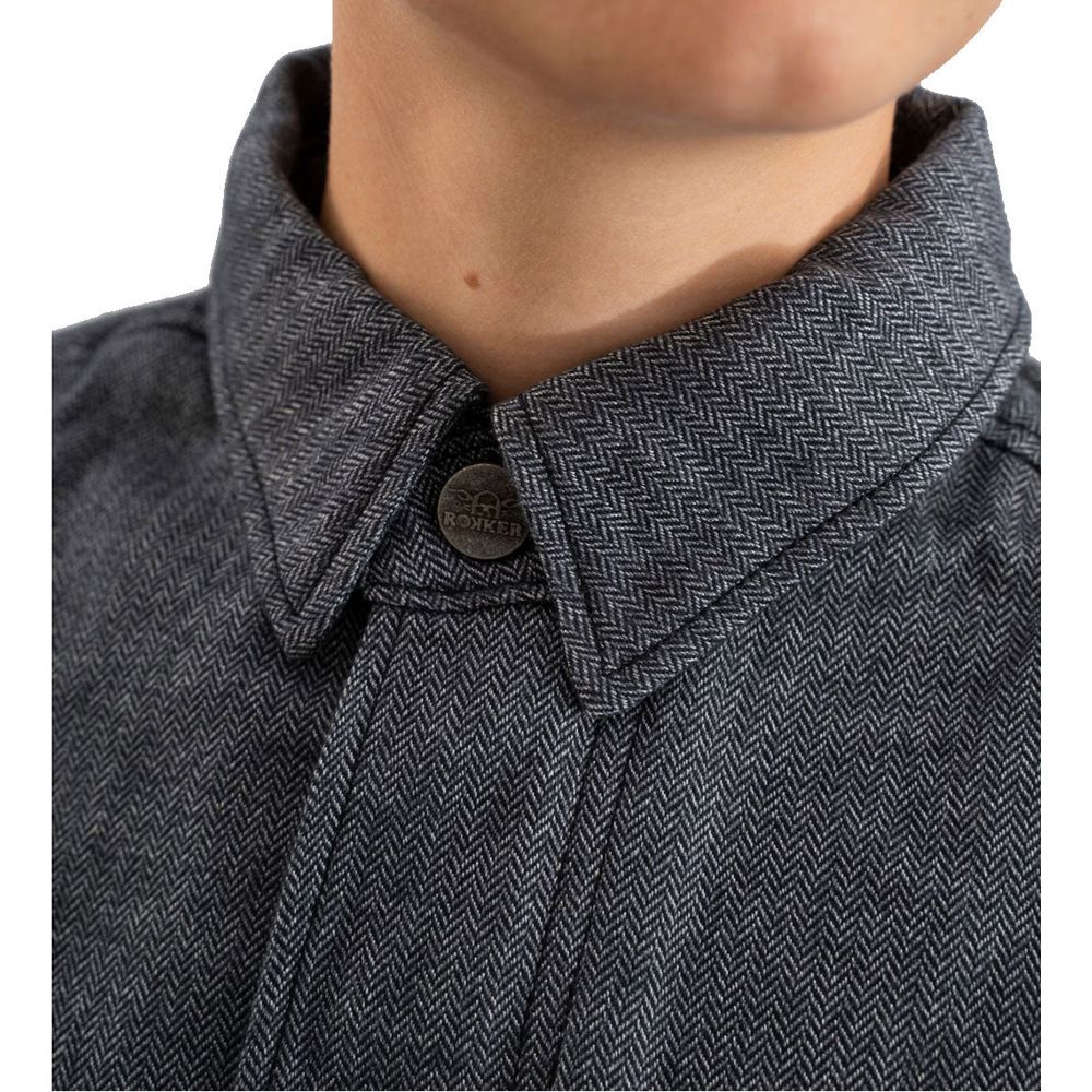 Rokker Boston Ladies Rider Shirt Grey