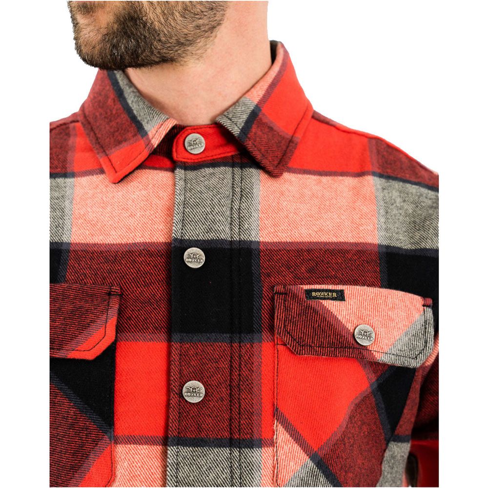 Rokker Boulder Rider Shirt Red / Black / White