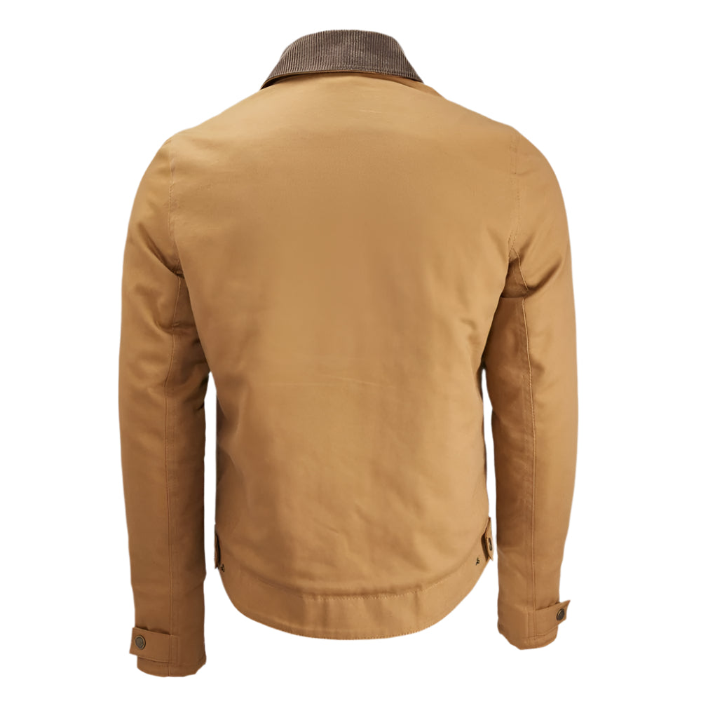 Rokker Canvas Textile Jacket Tobacco Brown