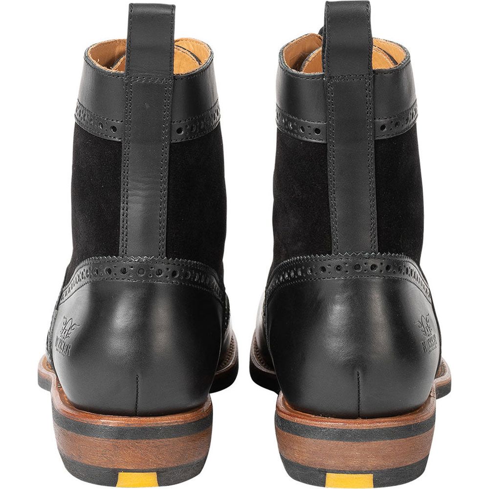 Rokker Frisco Brogue Short Boots Black