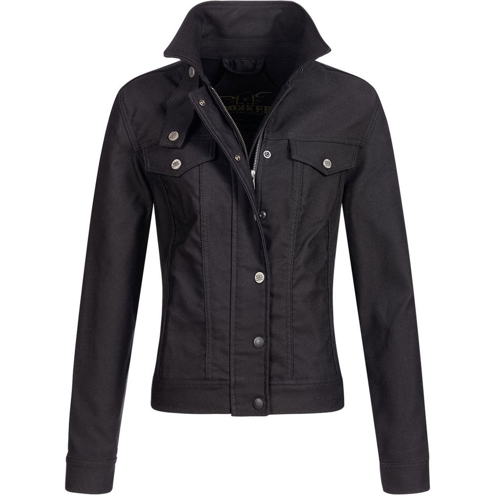 Rokker Ladies Short Textile Jacket Black