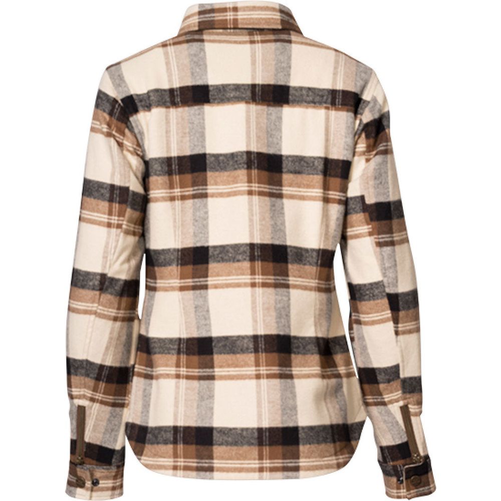 Rokker Maddison Ladies Rider Shirt Brown / Off White