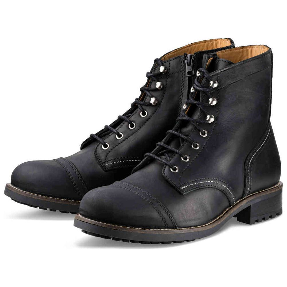 Rokker Moto Ranger Ladies Leather Boots Black